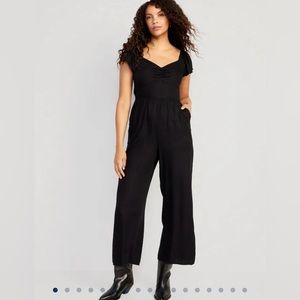 Old Navy Fit & Flare Flutter-Sleeve Jumpsuit